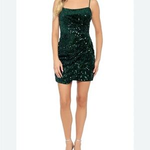 Sequin Green Dress